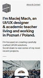 Mobile Screenshot of maciejmach.pl