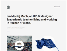 Tablet Screenshot of maciejmach.pl